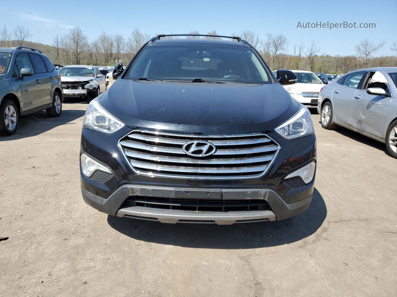 2014 Hyundai Santa Fe Gls Black vin: KM8SNDHF0EU048216