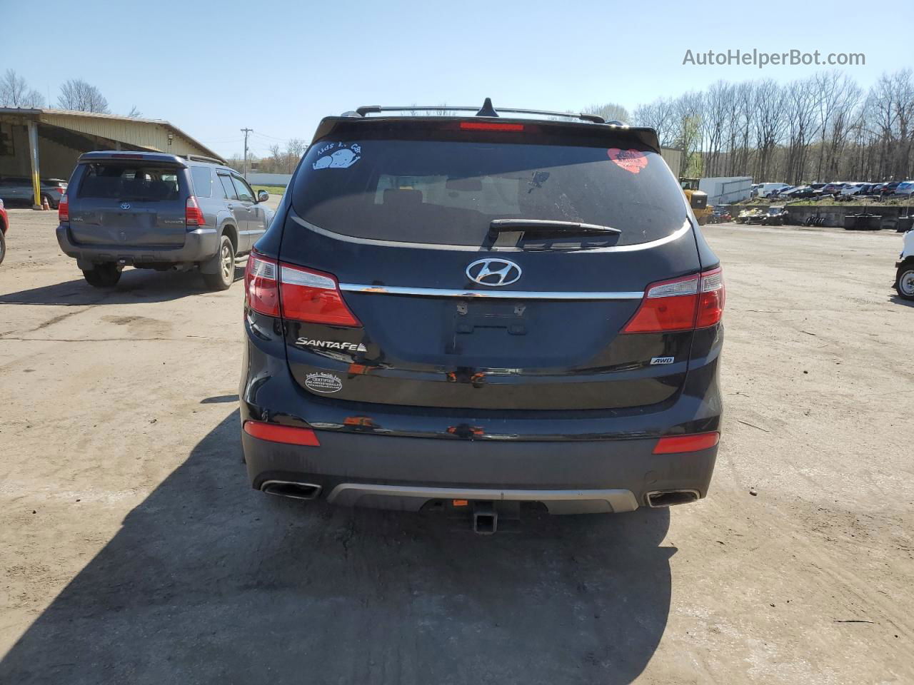 2014 Hyundai Santa Fe Gls Black vin: KM8SNDHF0EU048216