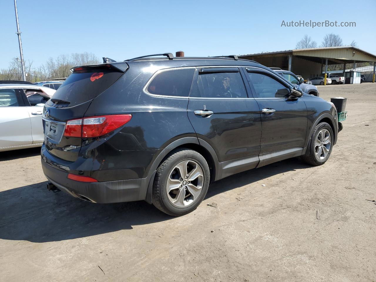 2014 Hyundai Santa Fe Gls Black vin: KM8SNDHF0EU048216