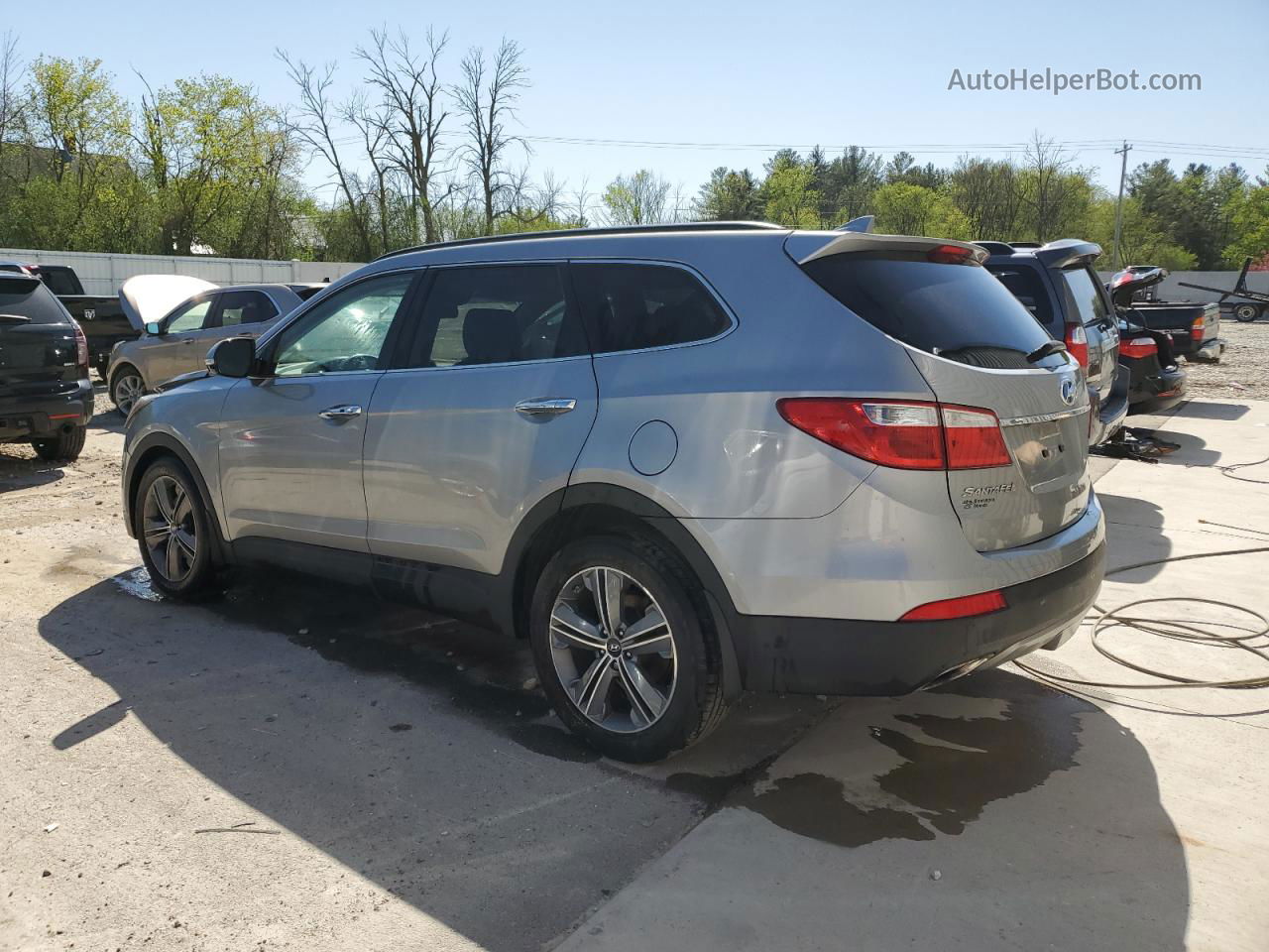 2014 Hyundai Santa Fe Gls Silver vin: KM8SNDHF1EU087543