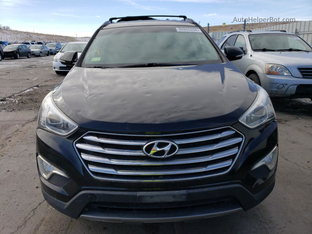 2013 Hyundai Santa Fe Gls Black vin: KM8SNDHF2DU017404