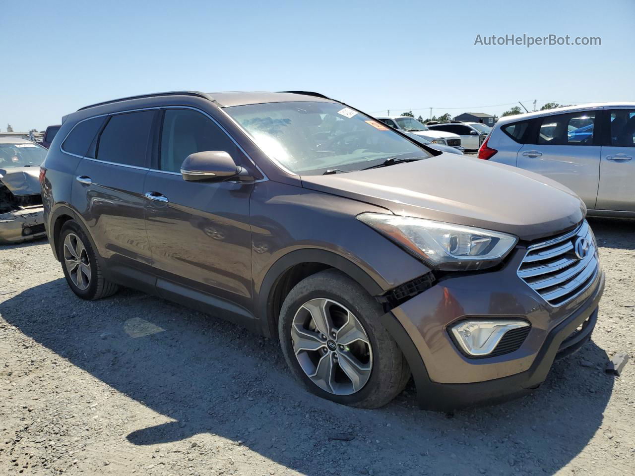 2014 Hyundai Santa Fe Gls Gray vin: KM8SNDHF2EU040151