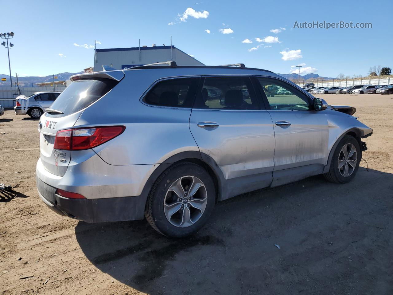 2013 Hyundai Santa Fe Gls Silver vin: KM8SNDHF3DU026290