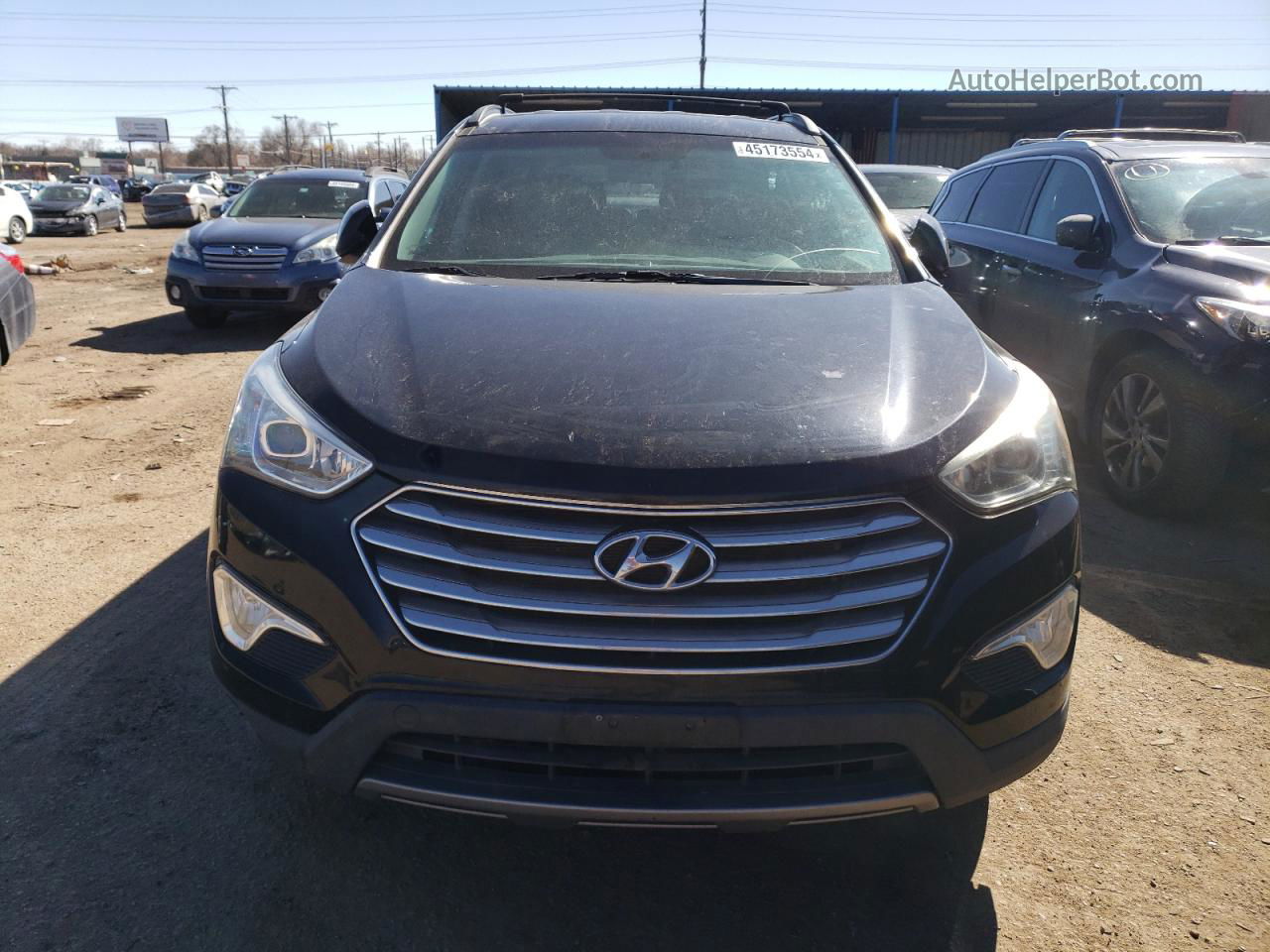 2014 Hyundai Santa Fe Gls Black vin: KM8SNDHF4EU067237