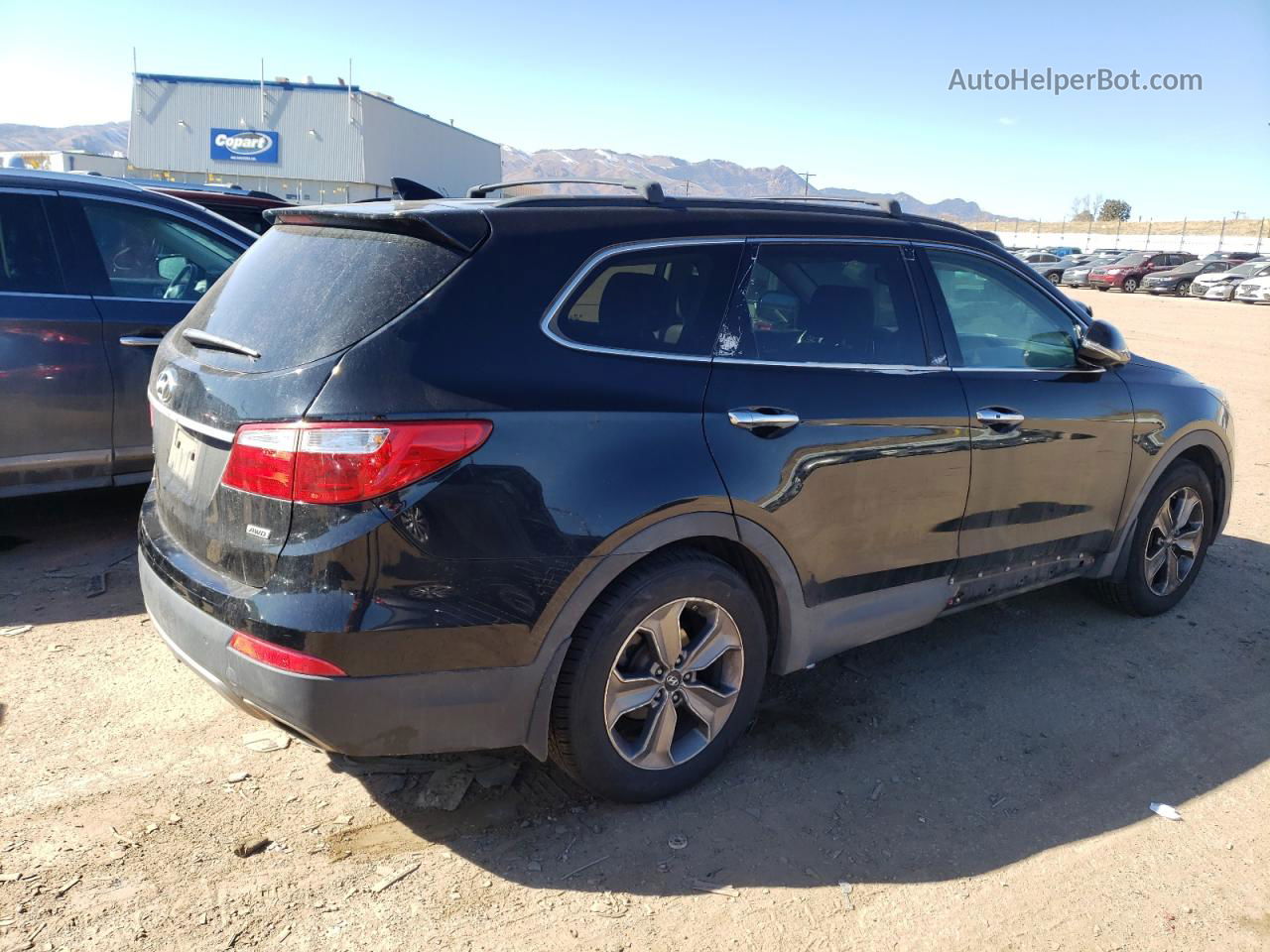 2014 Hyundai Santa Fe Gls Black vin: KM8SNDHF4EU067237