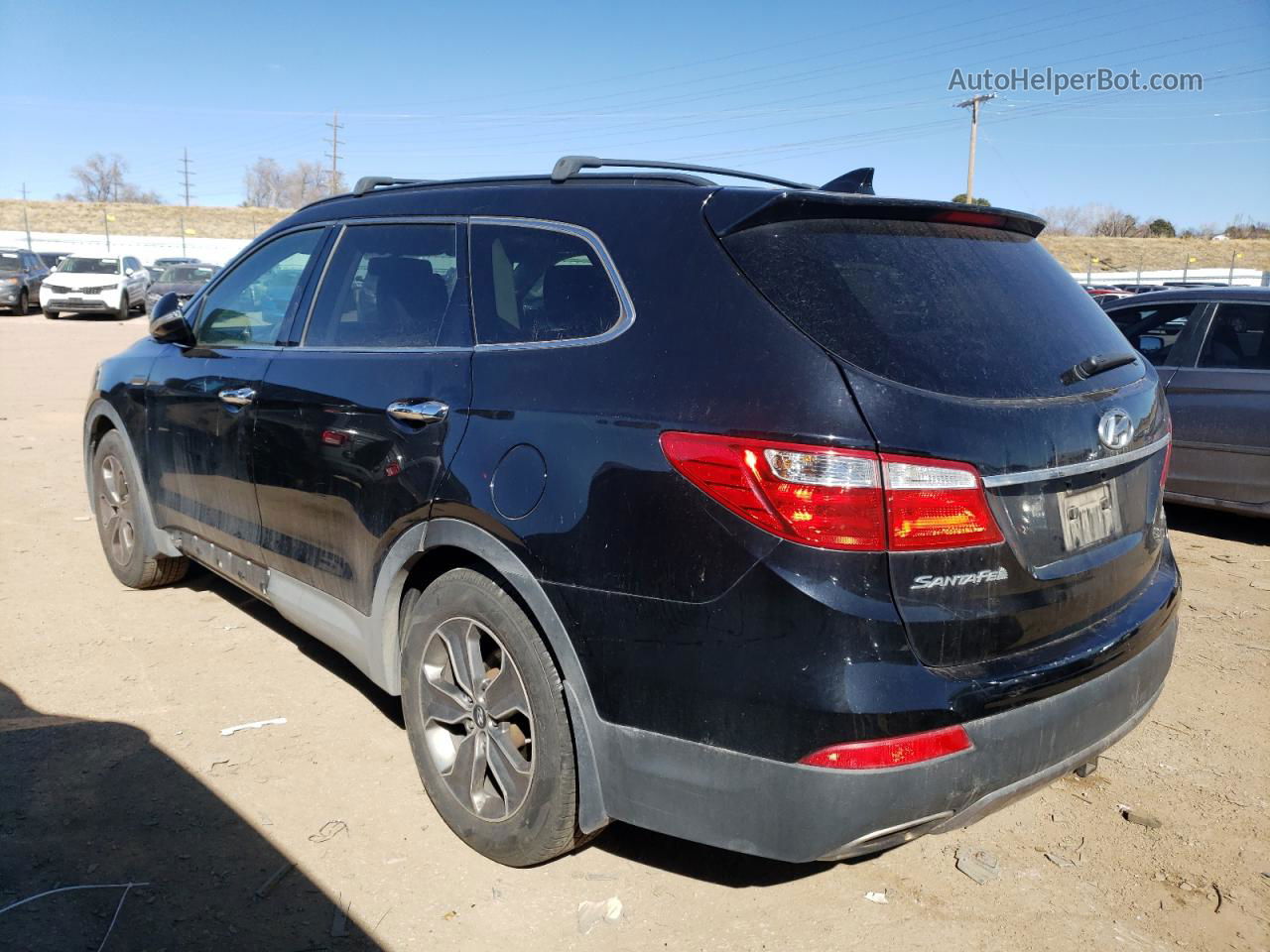 2014 Hyundai Santa Fe Gls Black vin: KM8SNDHF4EU067237