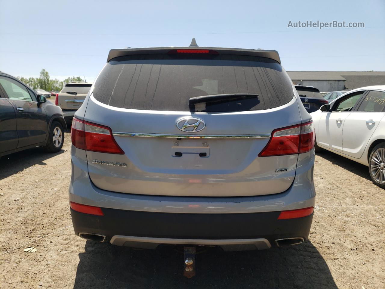 2014 Hyundai Santa Fe Gls Silver vin: KM8SNDHF4EU088153