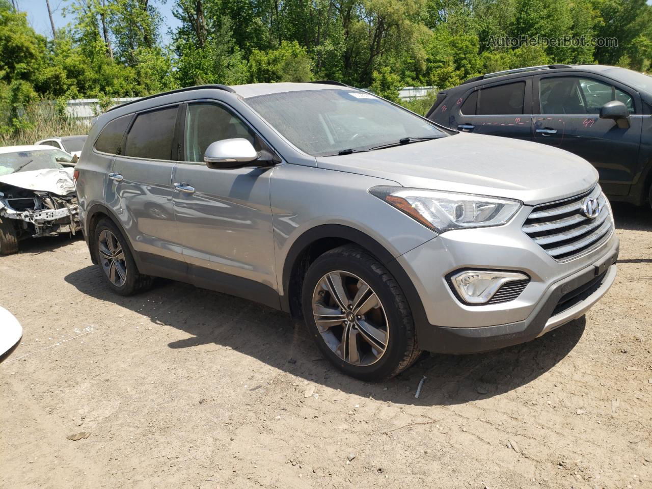 2014 Hyundai Santa Fe Gls Silver vin: KM8SNDHF4EU088153