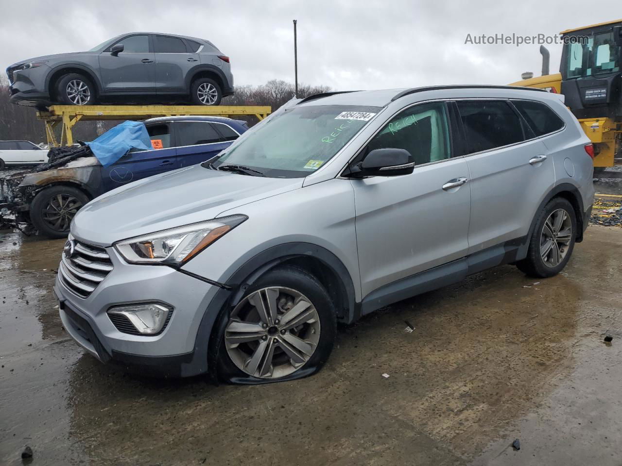 2015 Hyundai Santa Fe Gls Серый vin: KM8SNDHF5FU099485