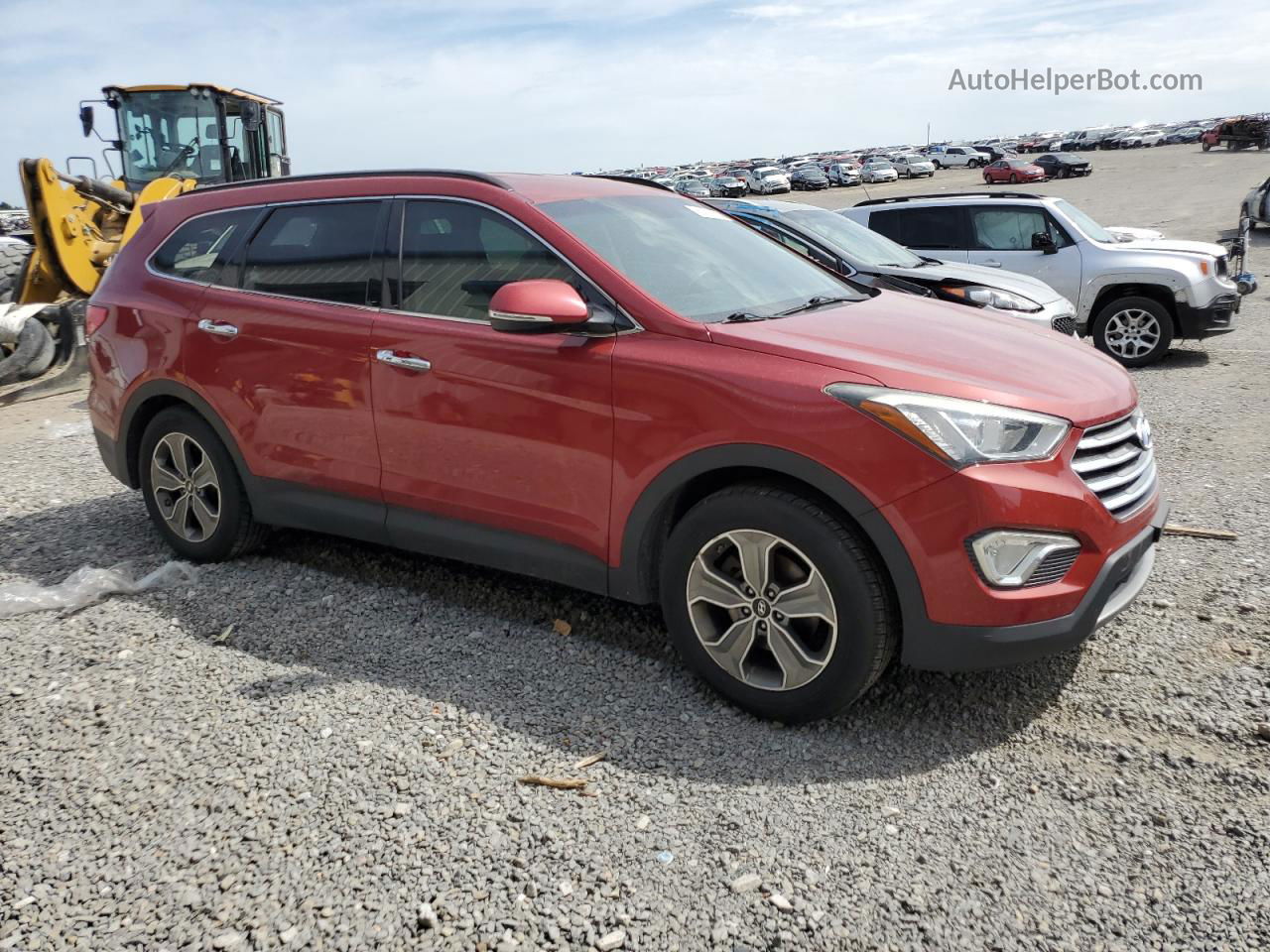 2013 Hyundai Santa Fe Gls Red vin: KM8SNDHF6DU014554