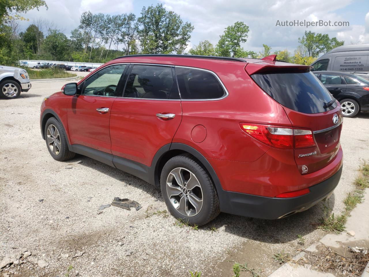 2013 Hyundai Santa Fe Gls Red vin: KM8SNDHF6DU025036