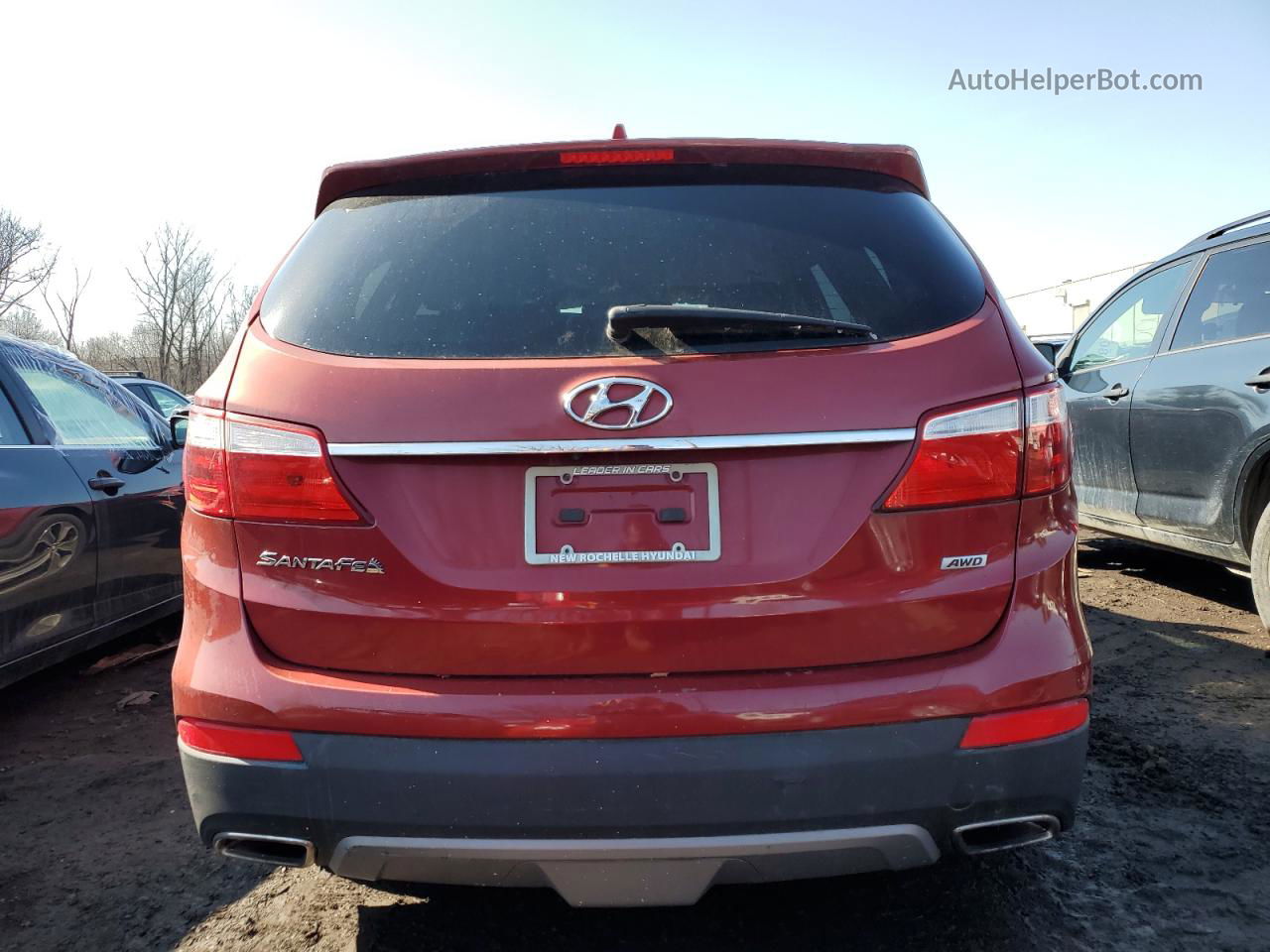 2013 Hyundai Santa Fe Gls Red vin: KM8SNDHF6DU030897