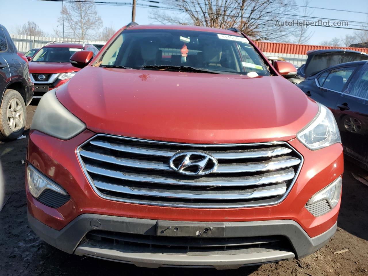 2013 Hyundai Santa Fe Gls Red vin: KM8SNDHF6DU030897