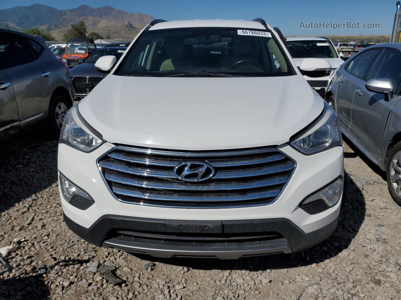 2014 Hyundai Santa Fe Gls Белый vin: KM8SNDHF6EU057003