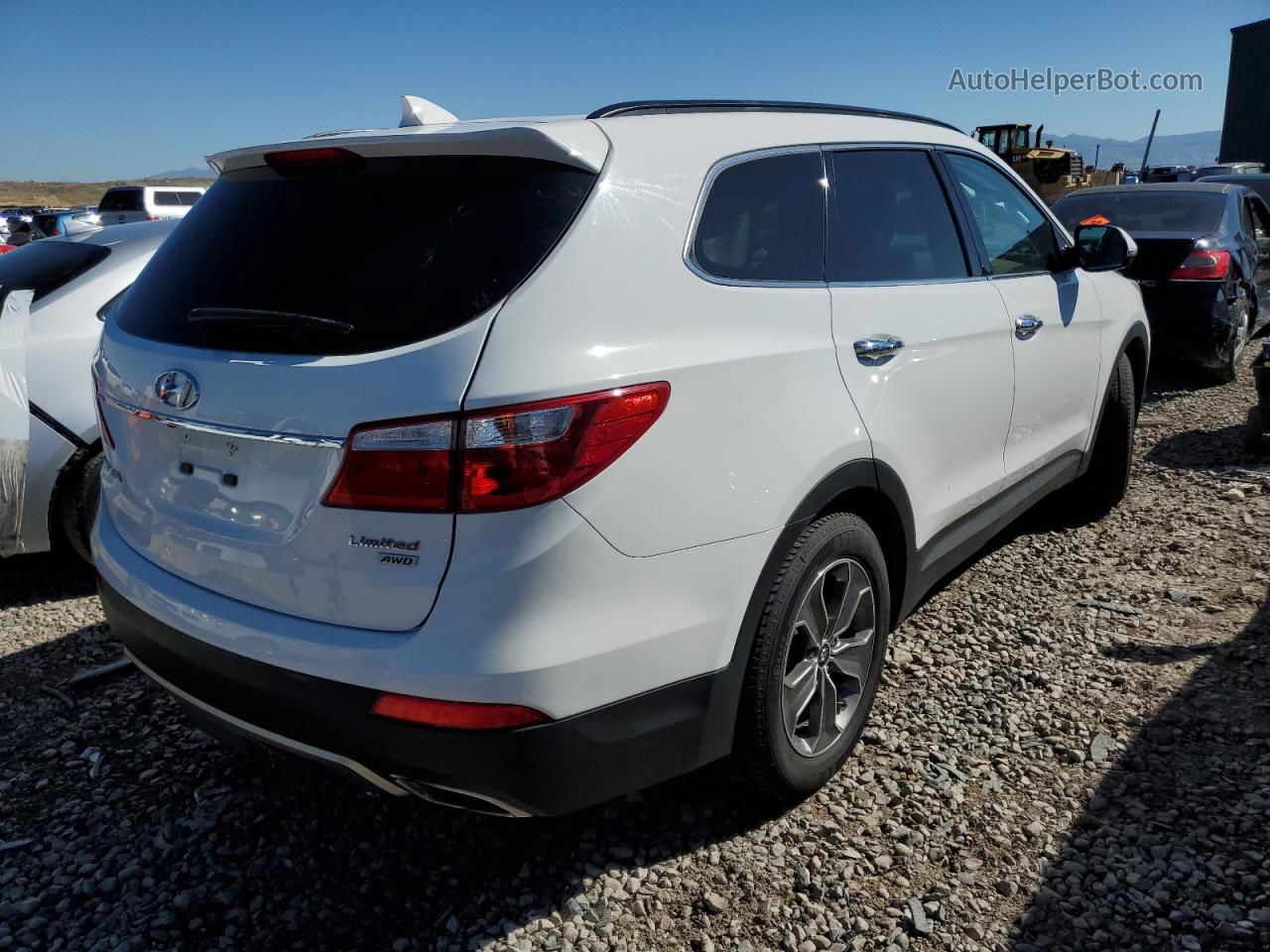 2014 Hyundai Santa Fe Gls Белый vin: KM8SNDHF6EU057003