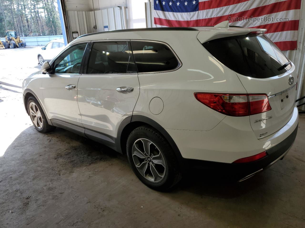 2013 Hyundai Santa Fe Gls White vin: KM8SNDHF7DU016944