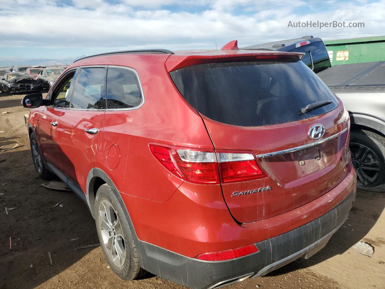 2013 Hyundai Santa Fe Gls Red vin: KM8SNDHF8DU025832