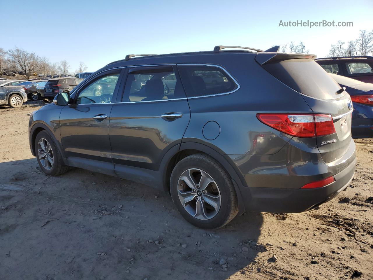 2014 Hyundai Santa Fe Gls Серый vin: KM8SNDHF8EU040316