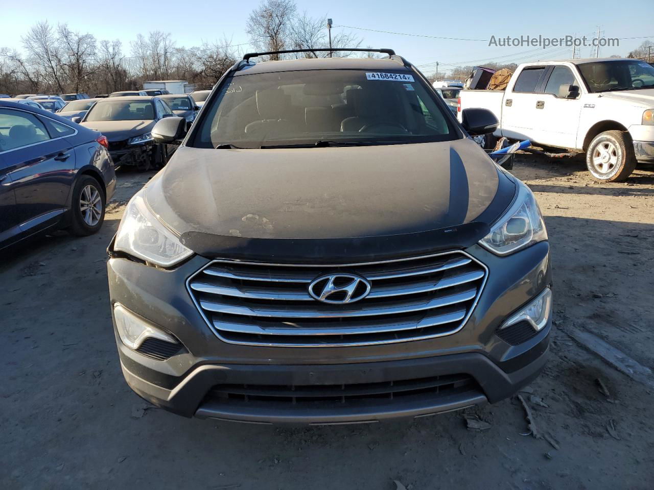 2014 Hyundai Santa Fe Gls Серый vin: KM8SNDHF8EU040316