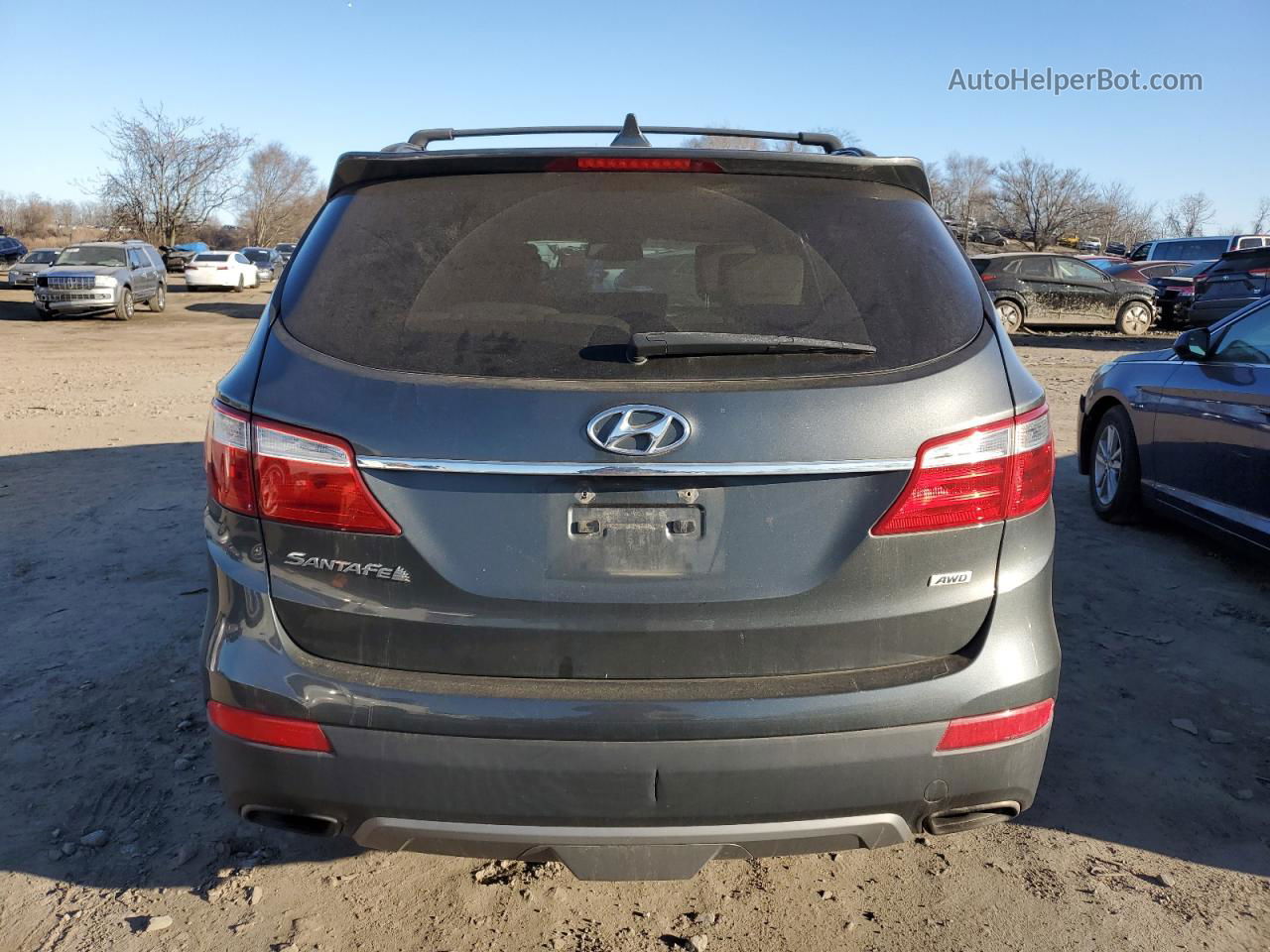 2014 Hyundai Santa Fe Gls Gray vin: KM8SNDHF8EU040316