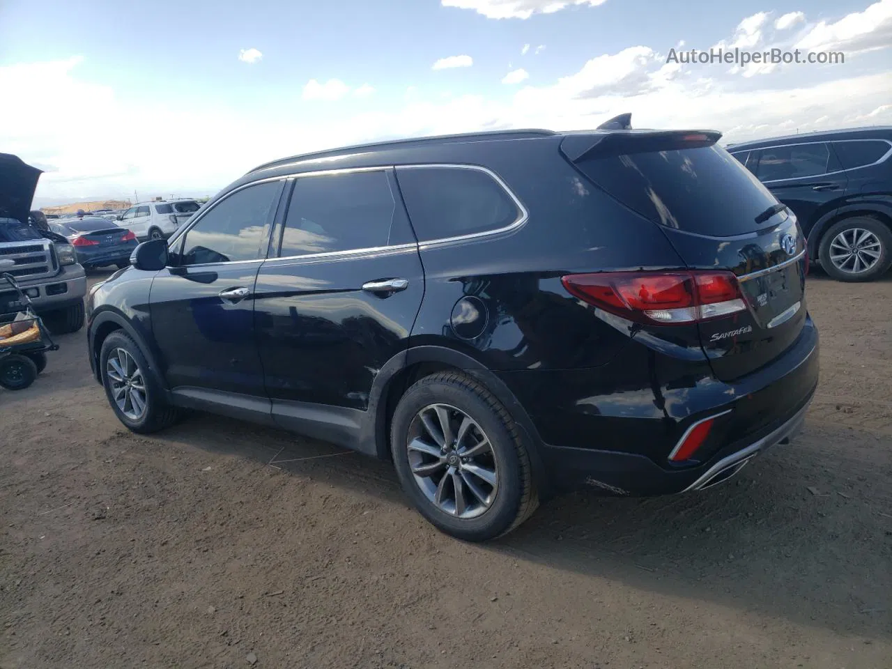 2018 Hyundai Santa Fe Se Черный vin: KM8SNDHF8JU289967