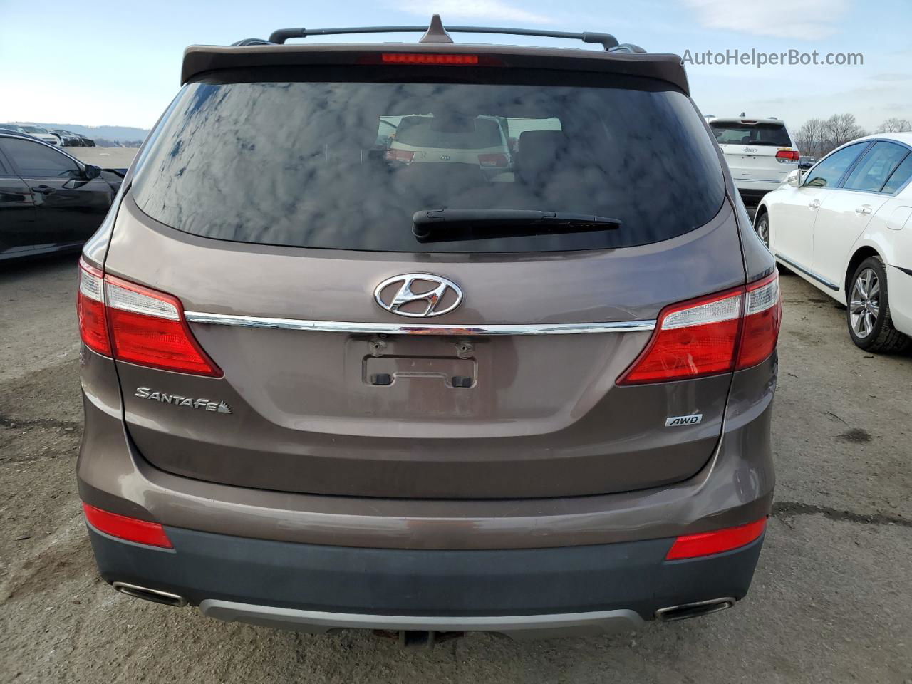 2014 Hyundai Santa Fe Gls Brown vin: KM8SNDHF9EU057531