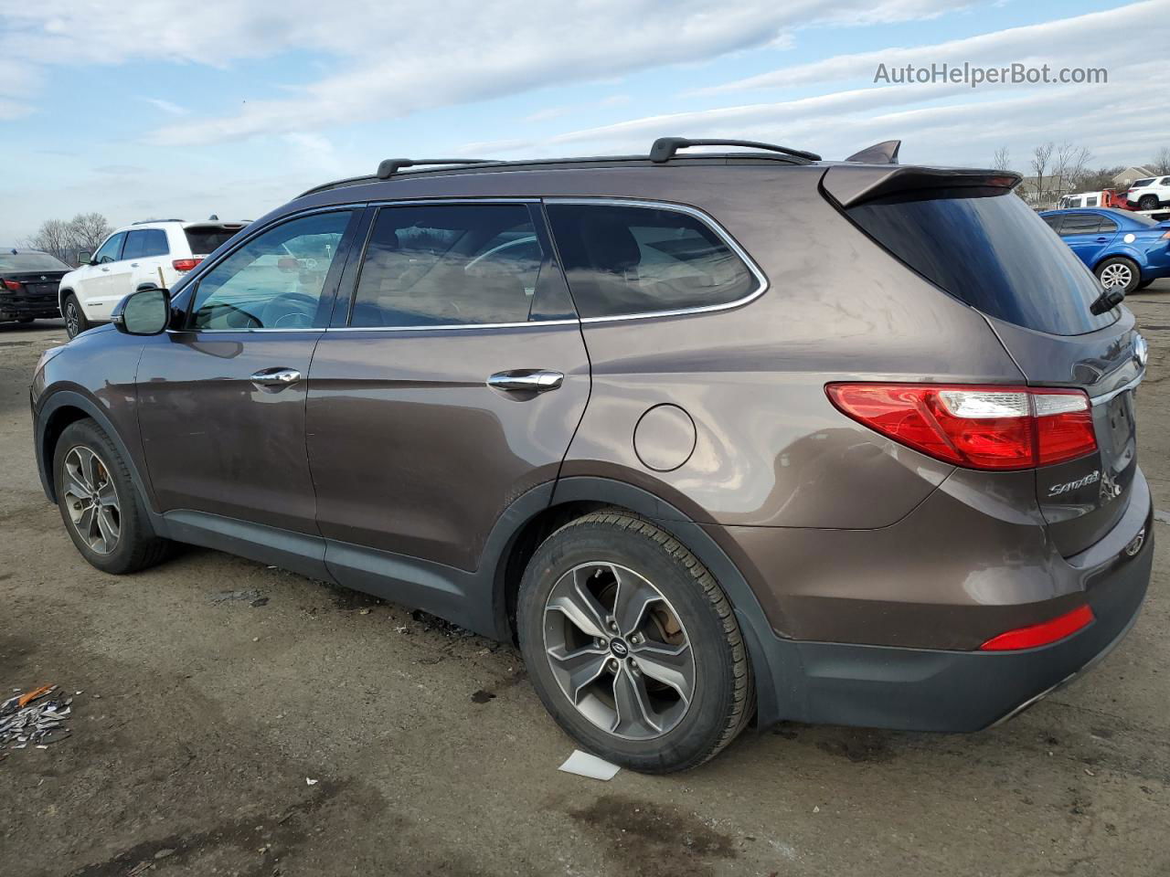 2014 Hyundai Santa Fe Gls Brown vin: KM8SNDHF9EU057531