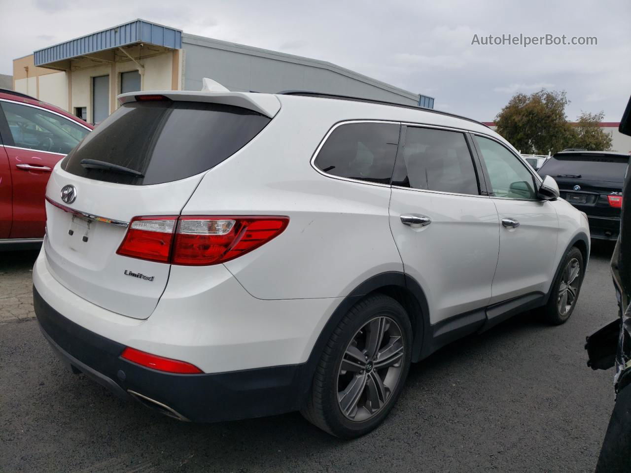 2013 Hyundai Santa Fe Limited White vin: KM8SR4HF0DU004784