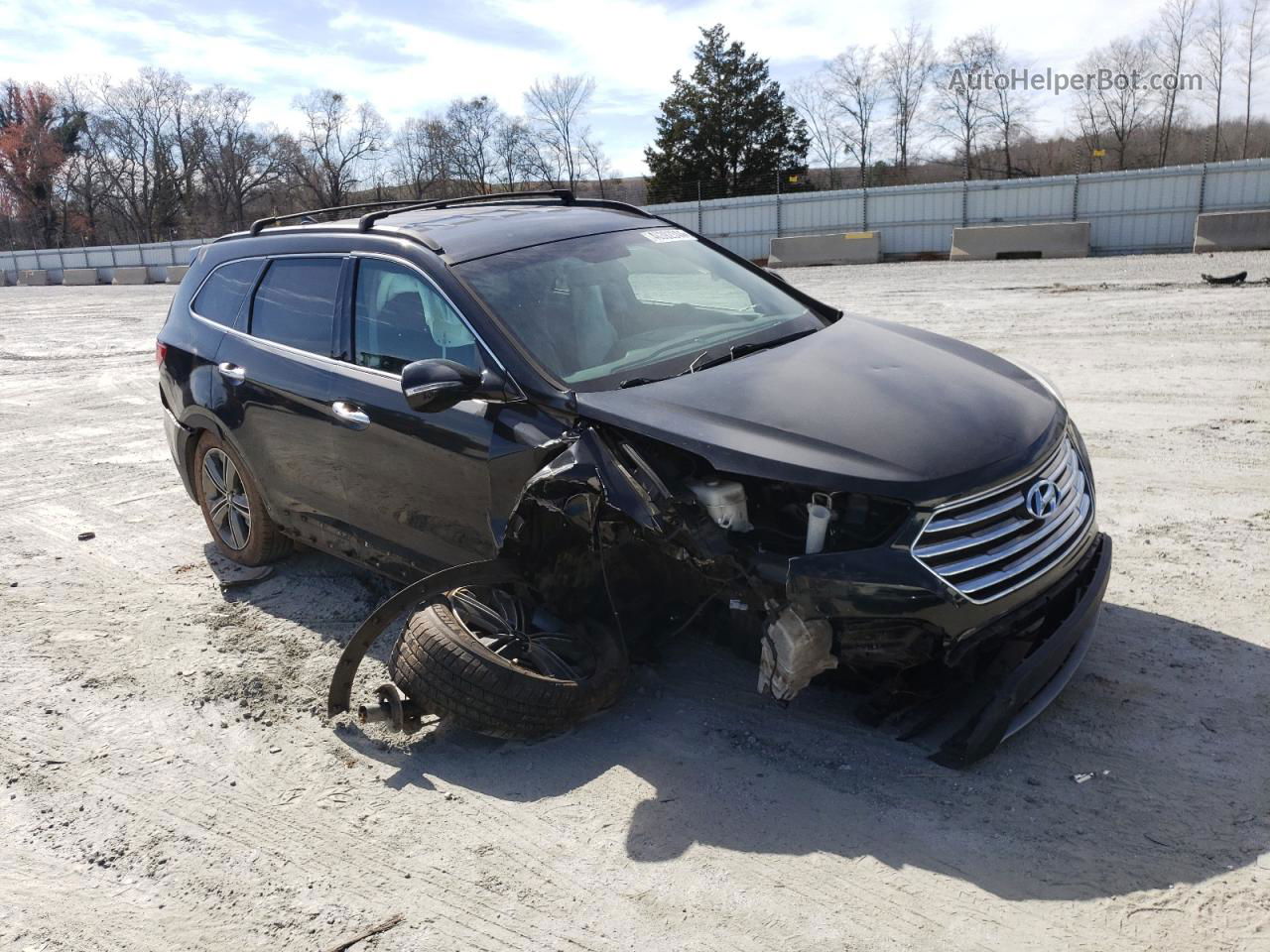 2013 Hyundai Santa Fe Limited Black vin: KM8SR4HF0DU018796