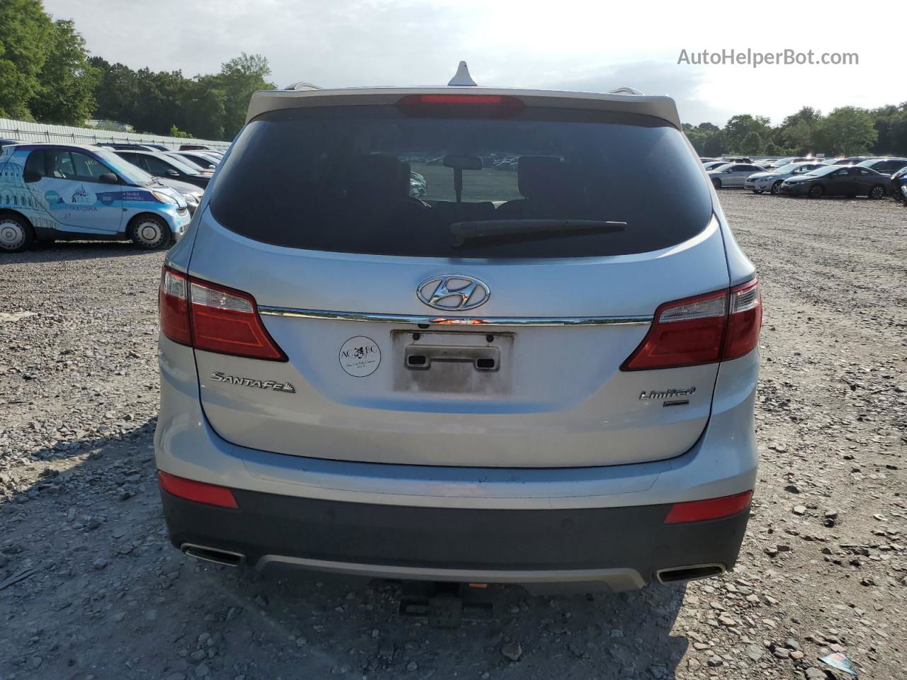 2014 Hyundai Santa Fe Gls Silver vin: KM8SR4HF1EU081066