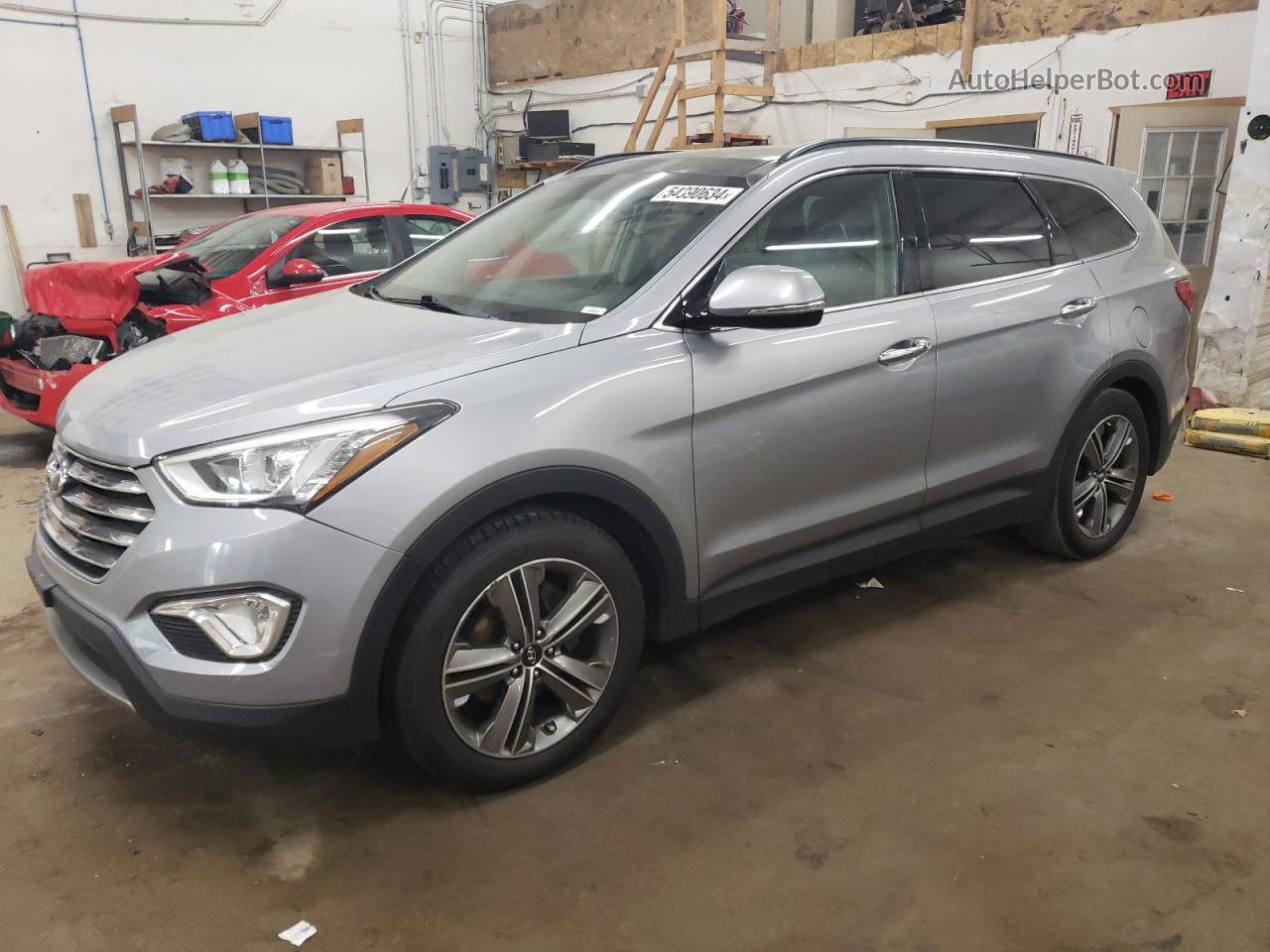 2013 Hyundai Santa Fe Limited Silver vin: KM8SR4HF2DU003328