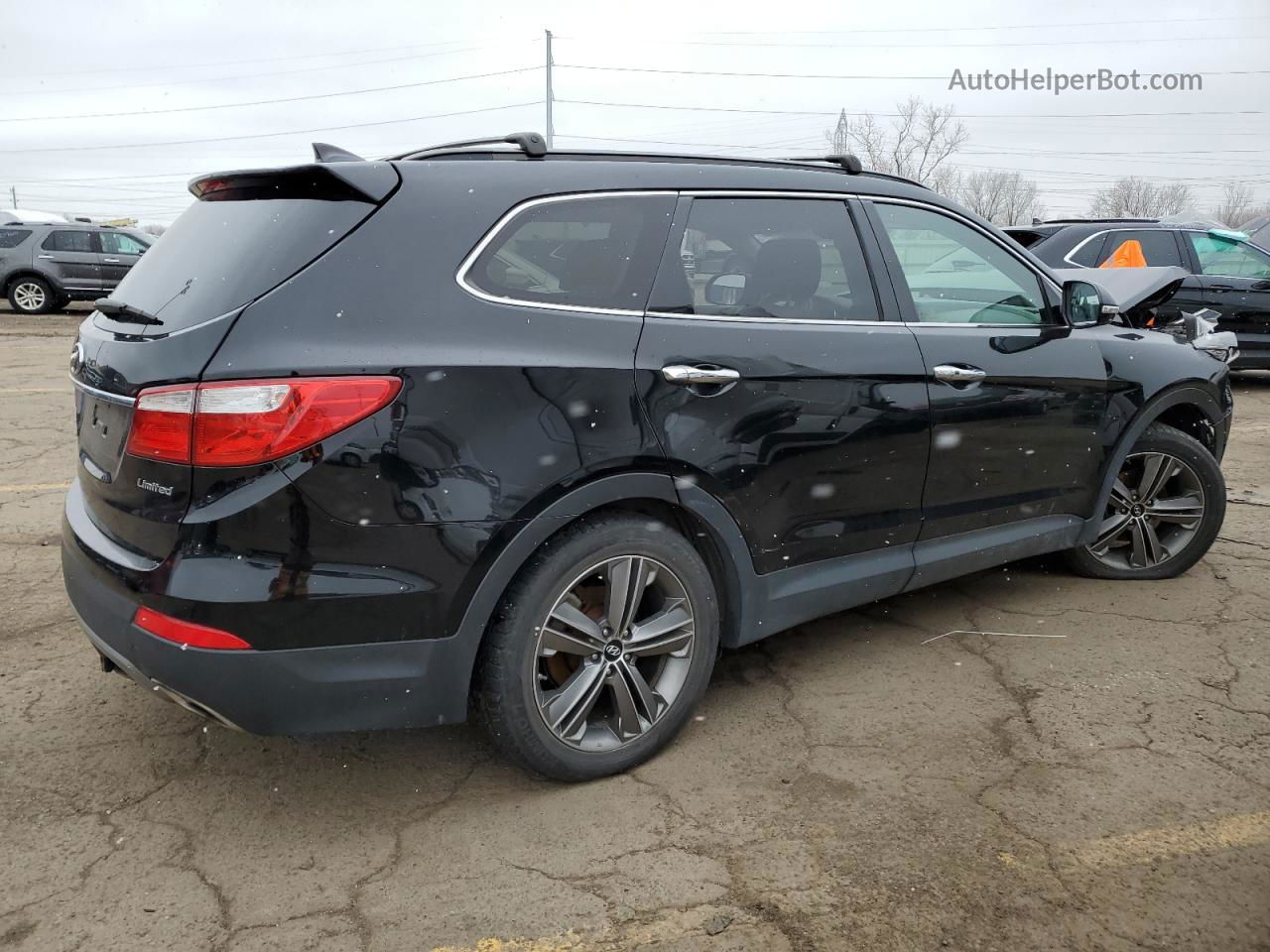 2013 Hyundai Santa Fe Limited Black vin: KM8SR4HF2DU017570