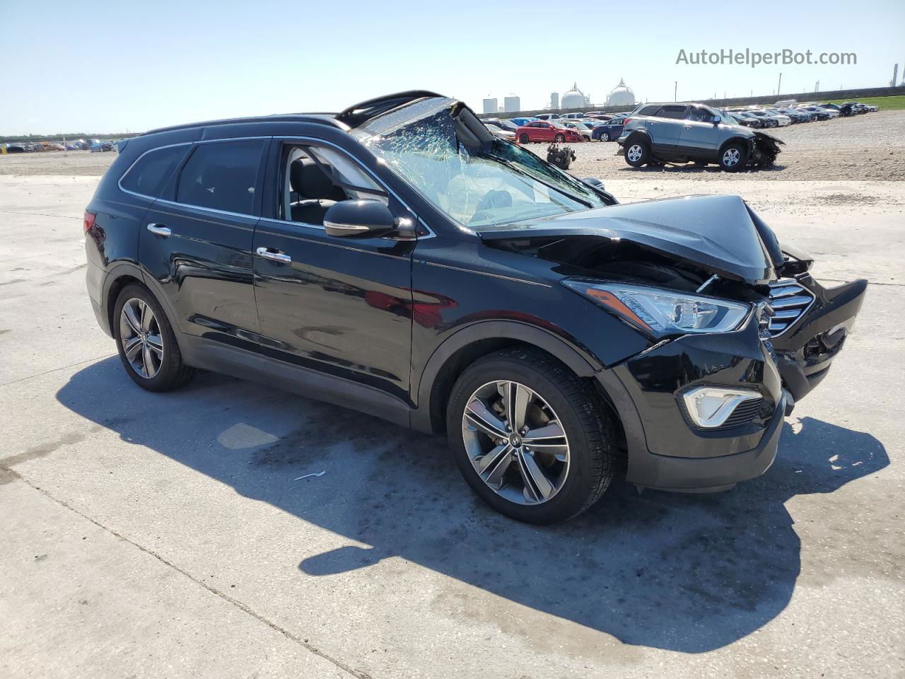 2014 Hyundai Santa Fe Gls Black vin: KM8SR4HF2EU057147