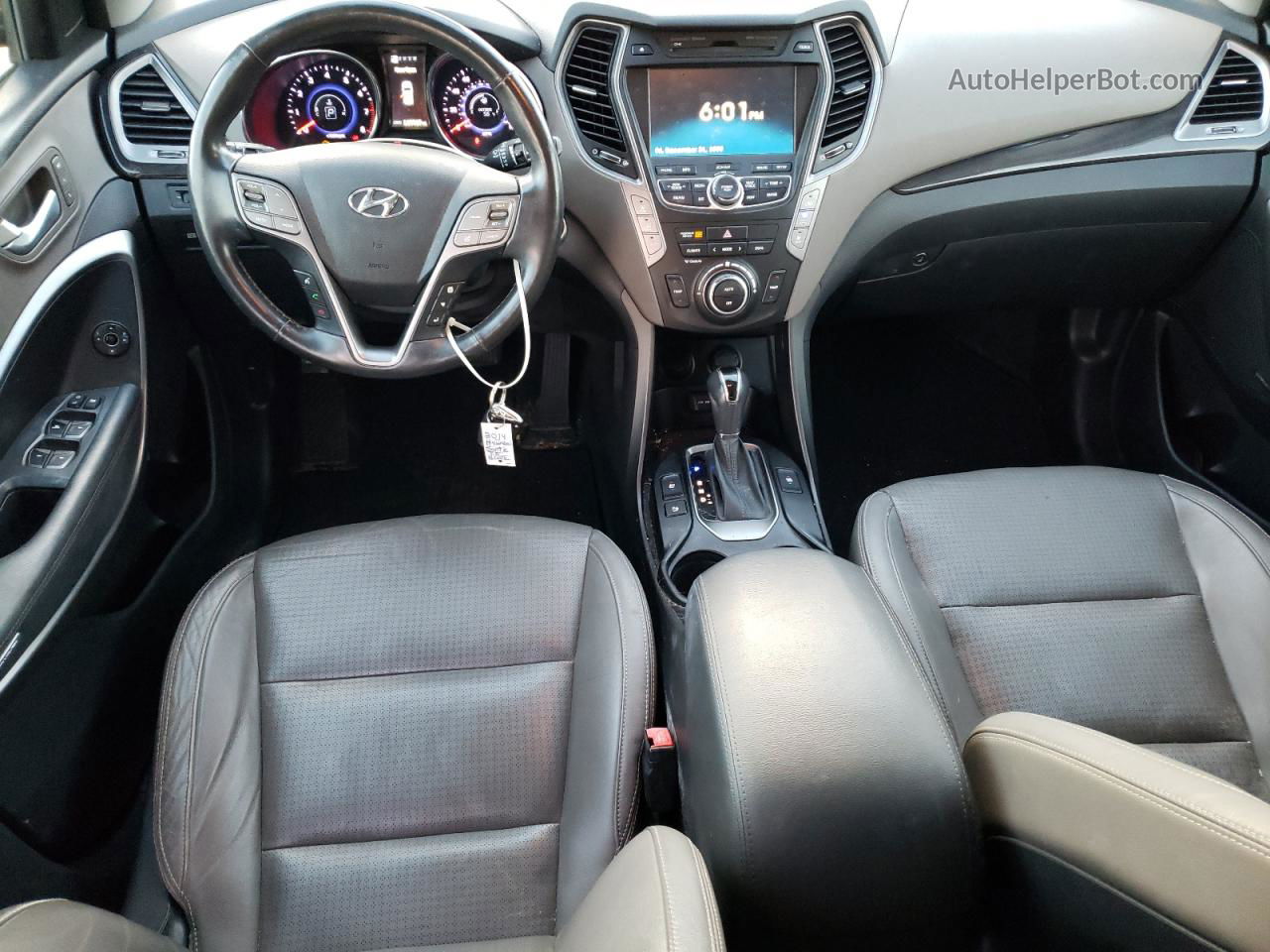 2014 Hyundai Santa Fe Gls Черный vin: KM8SR4HF2EU068939