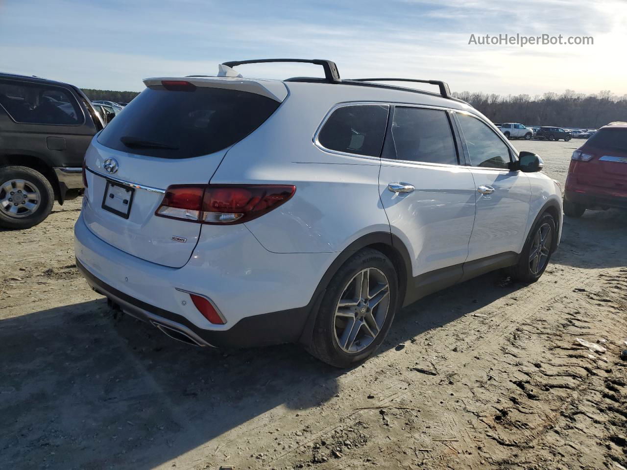 2018 Hyundai Santa Fe Se Ultimate White vin: KM8SR4HF2JU280573