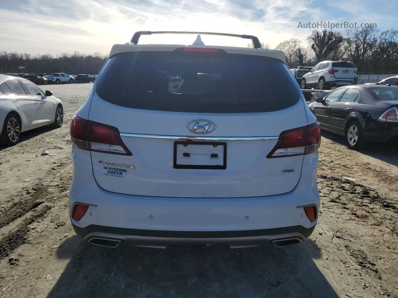 2018 Hyundai Santa Fe Se Ultimate White vin: KM8SR4HF2JU280573