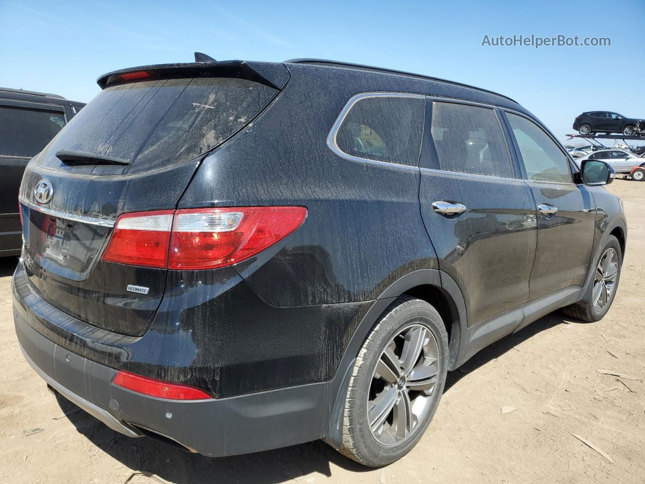 2015 Hyundai Santa Fe Gls Черный vin: KM8SR4HF3FU105210