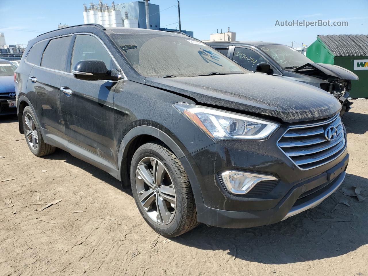 2015 Hyundai Santa Fe Gls Черный vin: KM8SR4HF3FU105210