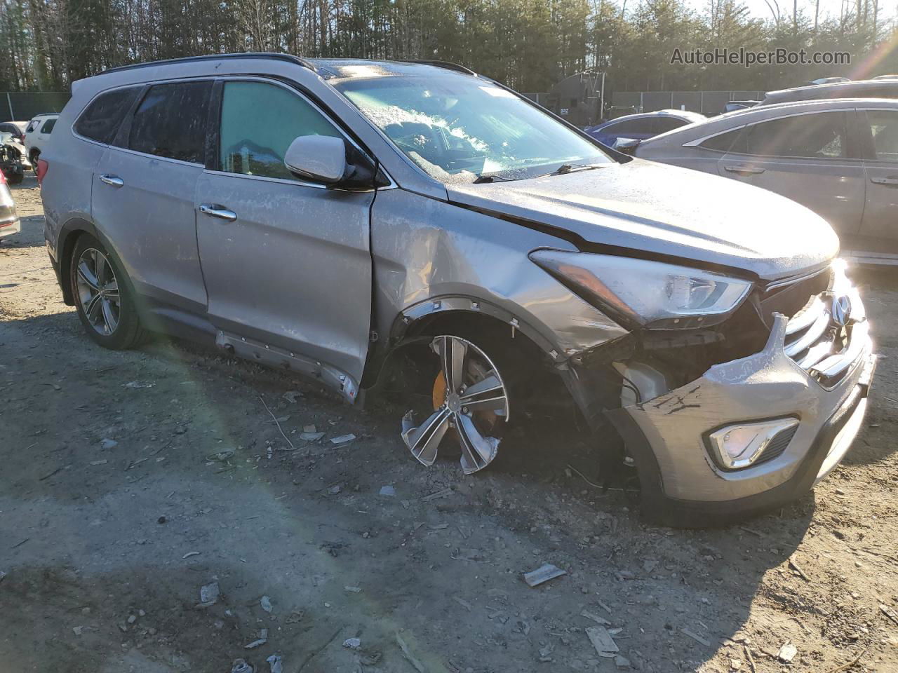 2014 Hyundai Santa Fe Gls Silver vin: KM8SR4HF4EU088108