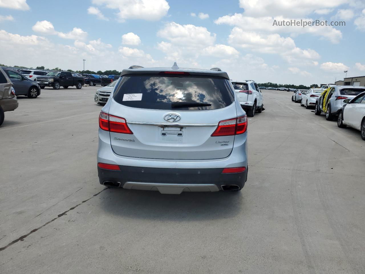 2015 Hyundai Santa Fe Gls Серебряный vin: KM8SR4HF4FU123599