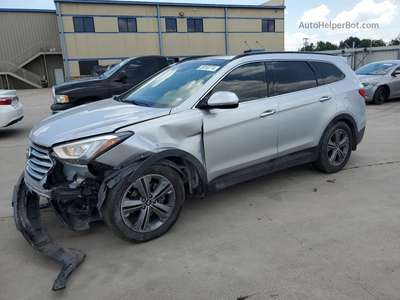 2015 Hyundai Santa Fe Gls Серебряный vin: KM8SR4HF4FU123599