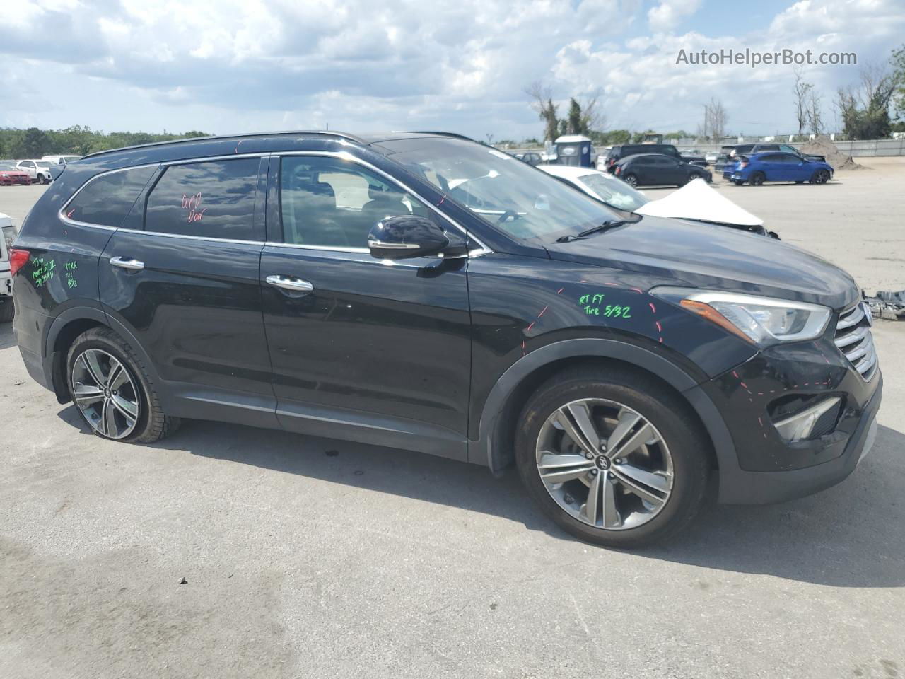 2015 Hyundai Santa Fe Gls Black vin: KM8SR4HF4FU124350