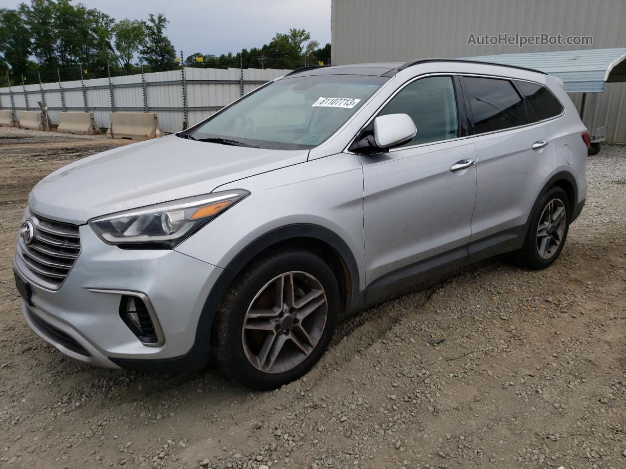 2018 Hyundai Santa Fe Se Ultimate Silver vin: KM8SR4HF4JU273754