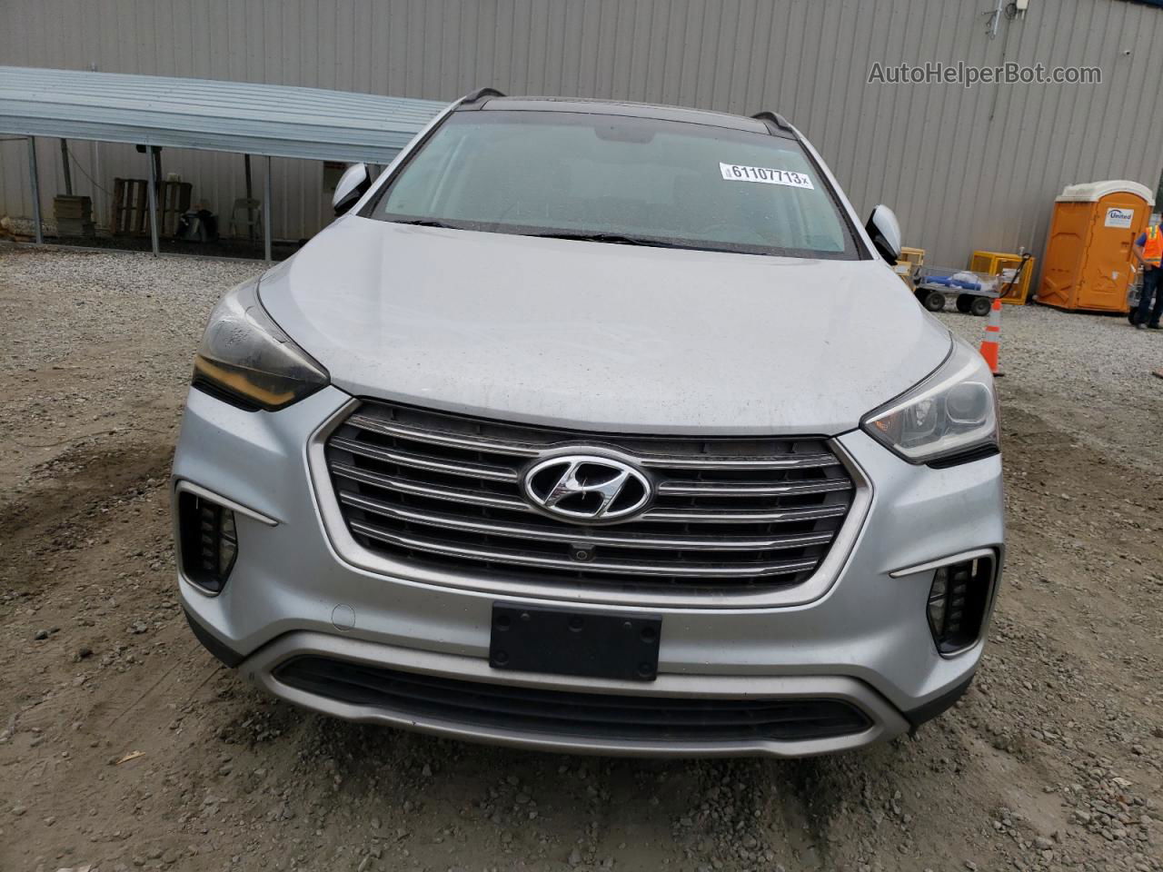 2018 Hyundai Santa Fe Se Ultimate Silver vin: KM8SR4HF4JU273754