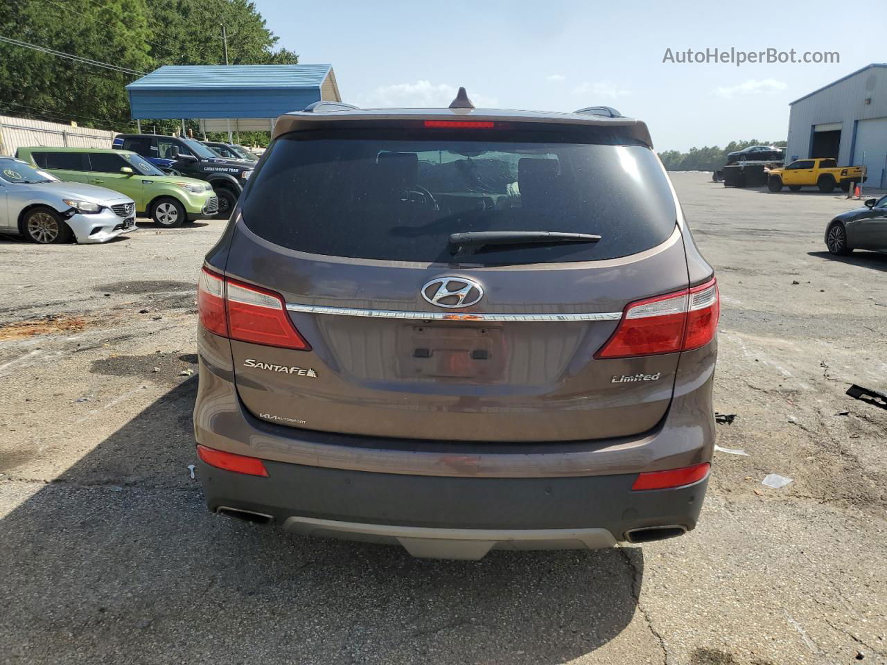 2014 Hyundai Santa Fe Gls Brown vin: KM8SR4HF5EU036048