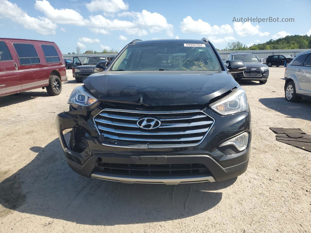 2015 Hyundai Santa Fe Gls Черный vin: KM8SR4HF5FU127919