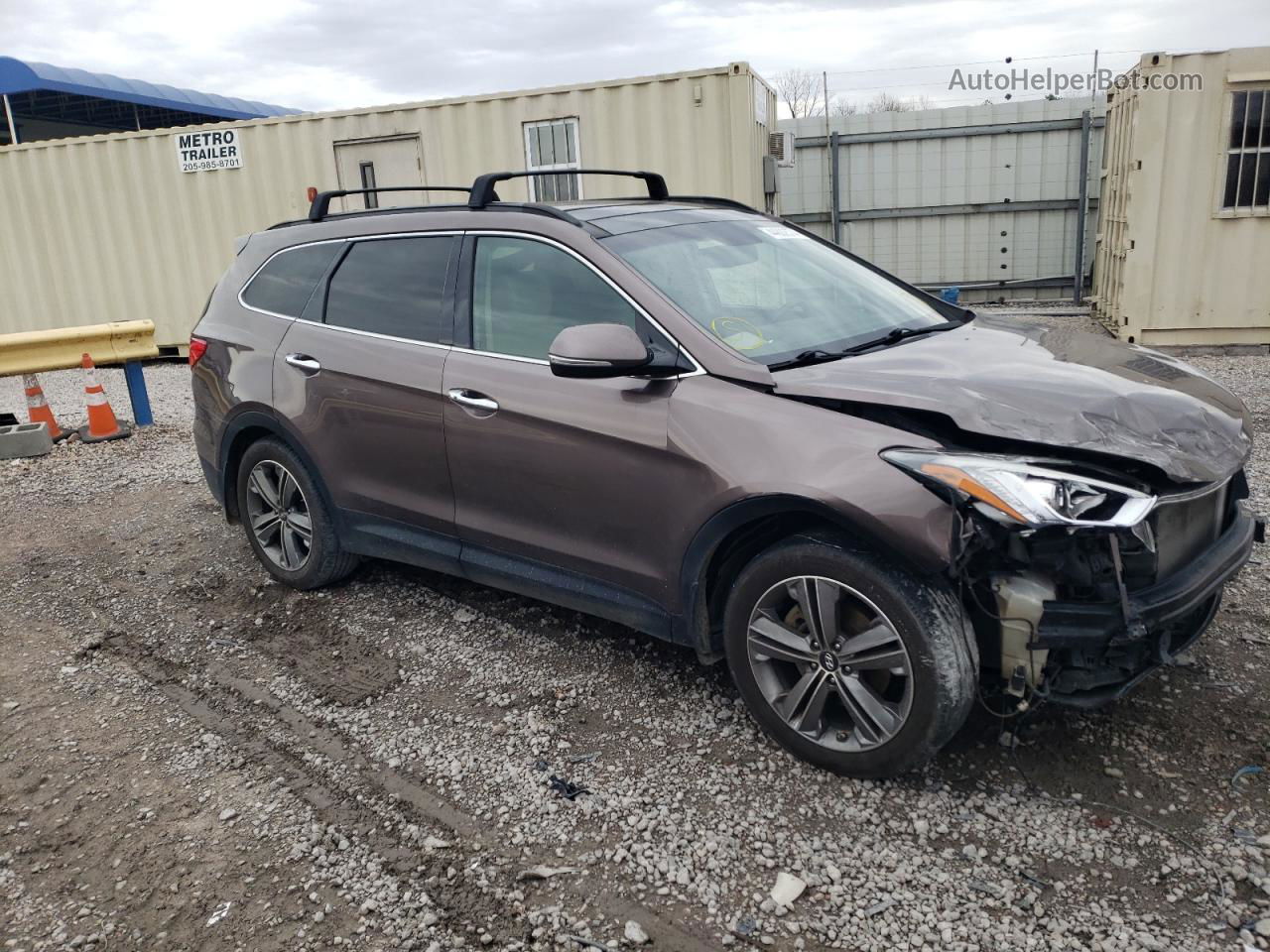 2015 Hyundai Santa Fe Gls Brown vin: KM8SR4HF6FU117058