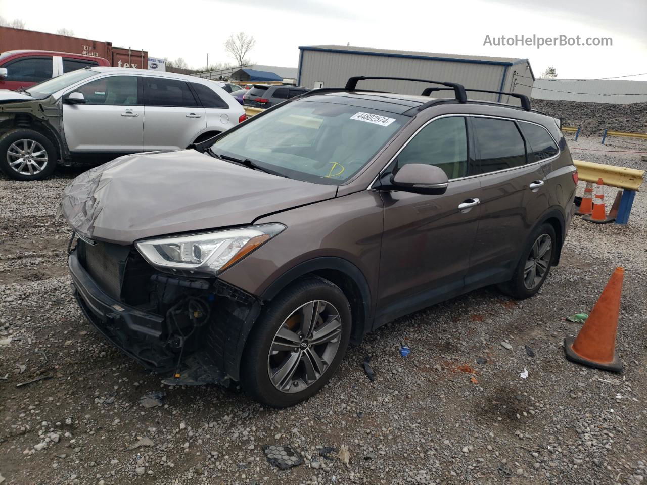 2015 Hyundai Santa Fe Gls Brown vin: KM8SR4HF6FU117058