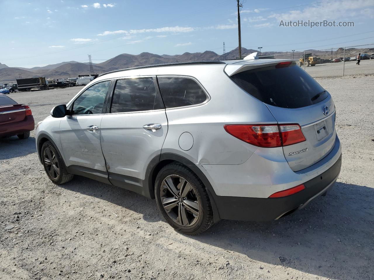 2014 Hyundai Santa Fe Gls Серебряный vin: KM8SR4HF8EU065088