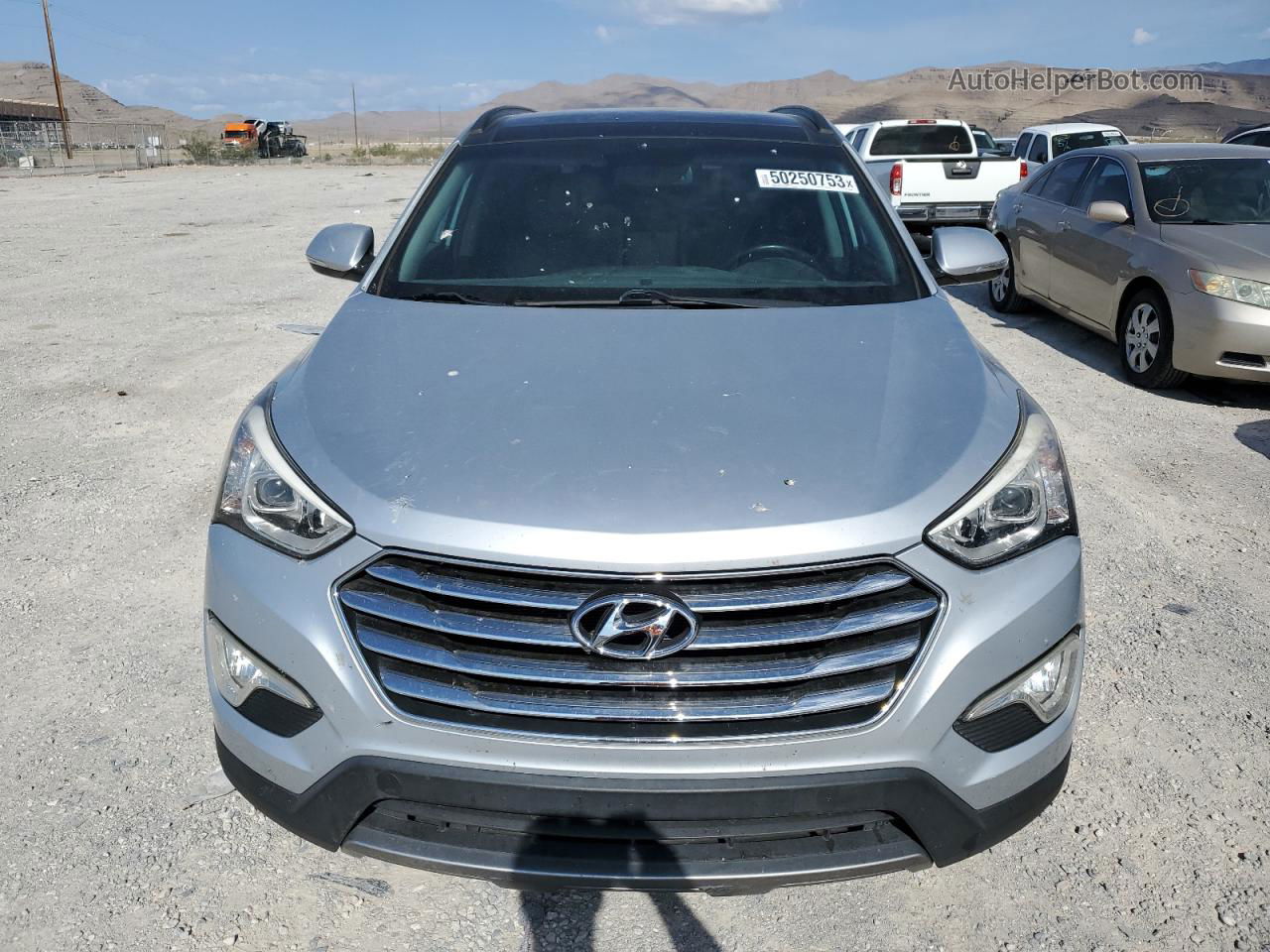 2014 Hyundai Santa Fe Gls Серебряный vin: KM8SR4HF8EU065088